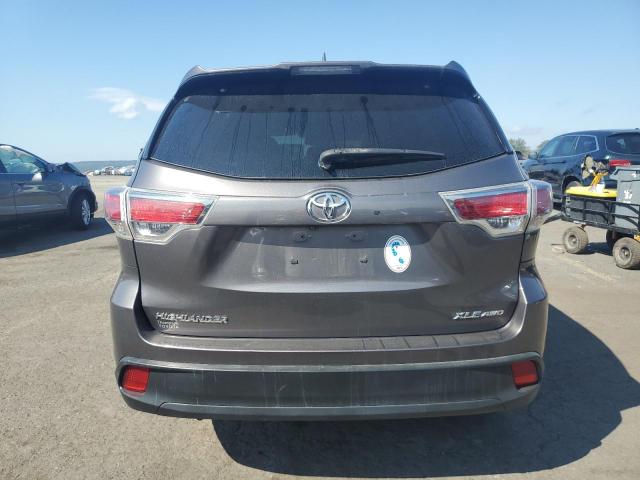 5TDJKRFHXES056435 - 2014 TOYOTA HIGHLANDER XLE GRAY photo 6