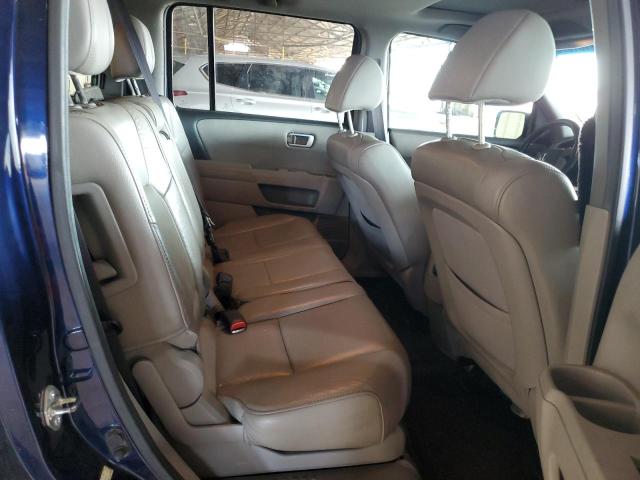 5FNYF3H58DB005246 - 2013 HONDA PILOT EXL ლურჯი ფოტო 11