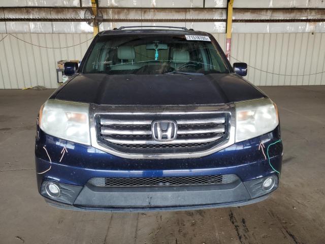 5FNYF3H58DB005246 - 2013 HONDA PILOT EXL ლურჯი ფოტო 5