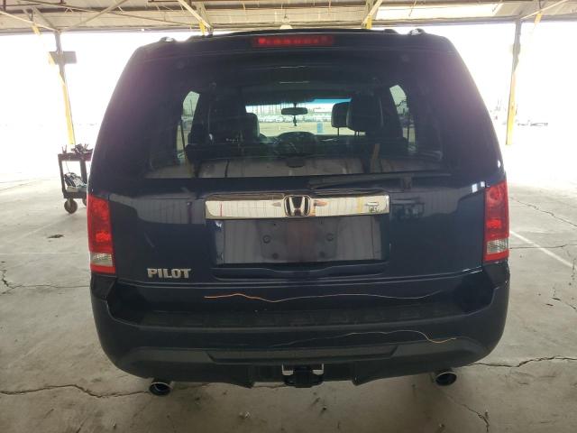 5FNYF3H58DB005246 - 2013 HONDA PILOT EXL ლურჯი ფოტო 6
