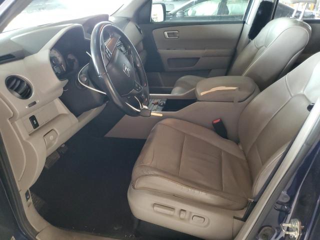 5FNYF3H58DB005246 - 2013 HONDA PILOT EXL ლურჯი ფოტო 7