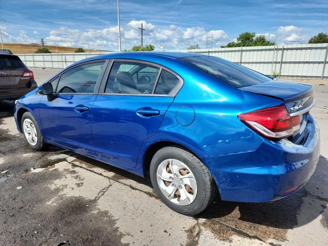 19XFB2F50DE041552 - 2013 HONDA CIVIC LX BLUE photo 2