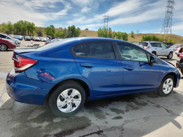 19XFB2F50DE041552 - 2013 HONDA CIVIC LX BLUE photo 3