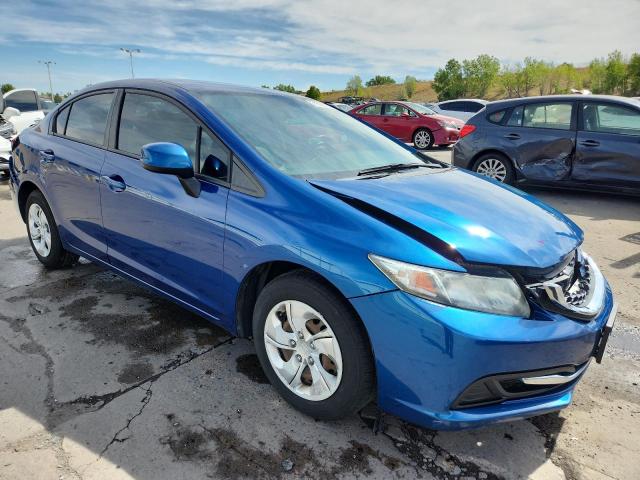 19XFB2F50DE041552 - 2013 HONDA CIVIC LX BLUE photo 4