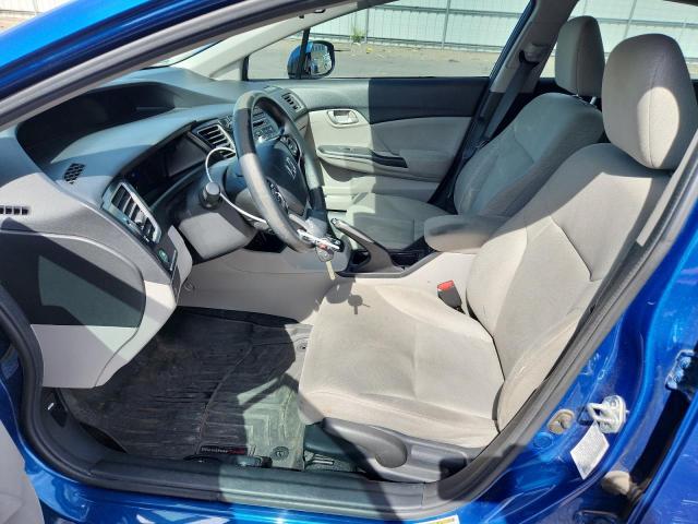 19XFB2F50DE041552 - 2013 HONDA CIVIC LX BLUE photo 7