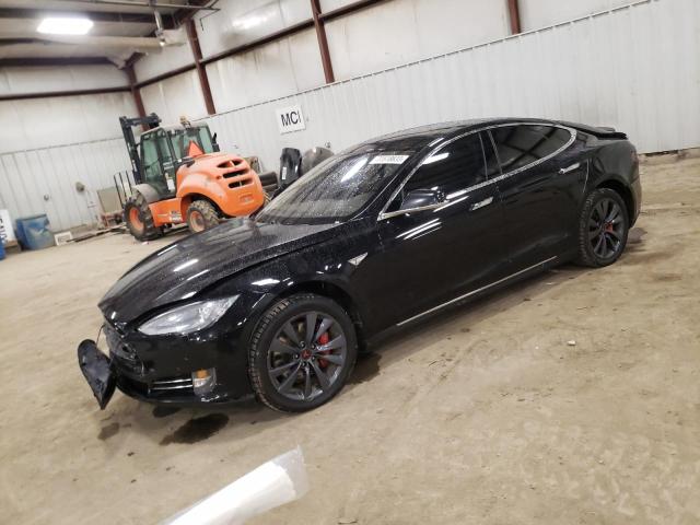 5YJSA1H13EFP39588 - 2014 TESLA MODEL S Սև լուսանկար 1