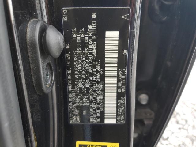 5TDZK3EHXDS119999 - 2013 TOYOTA HIGHLANDER BASE Սև լուսանկար 13