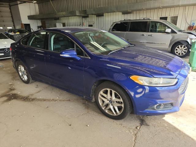 3FA6P0HR4DR261913 - 2013 FORD FUSION SE BLUE photo 4