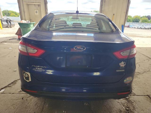 3FA6P0HR4DR261913 - 2013 FORD FUSION SE BLUE photo 6
