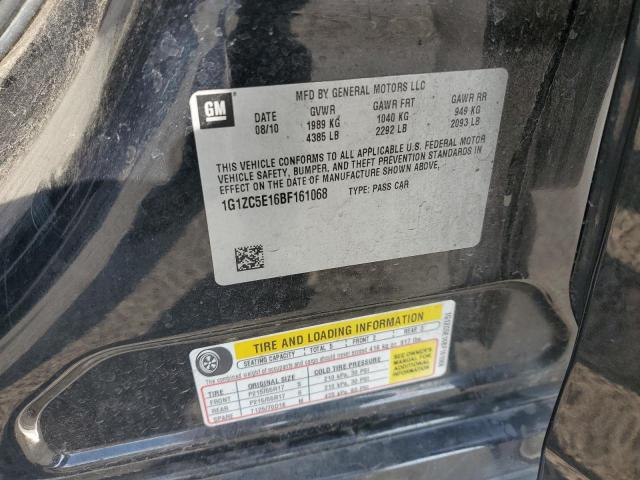 1G1ZC5E16BF161068 - 2011 CHEVROLET MALIBU 1LT BLACK photo 12