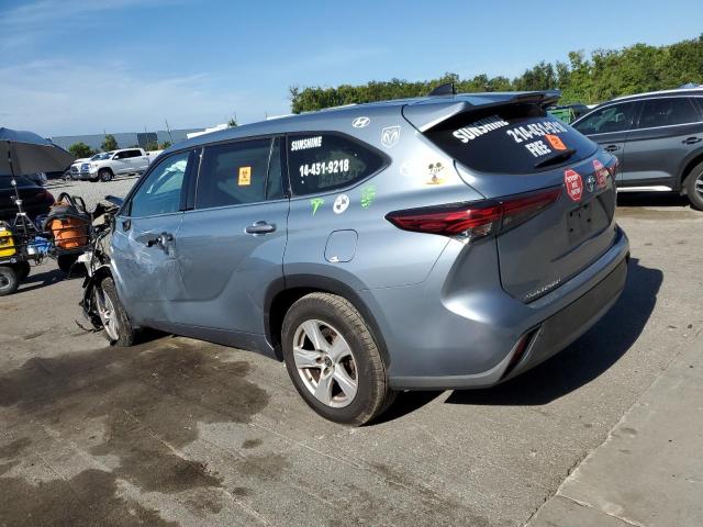 5TDZZRAH0NS095654 - 2022 TOYOTA HIGHLANDER L GRAY photo 2