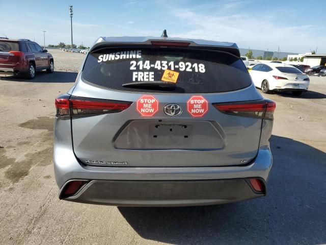 5TDZZRAH0NS095654 - 2022 TOYOTA HIGHLANDER L GRAY photo 6