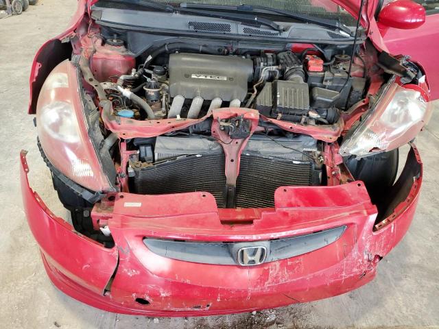 JHMGD38687S042037 - 2007 HONDA FIT S RED photo 11