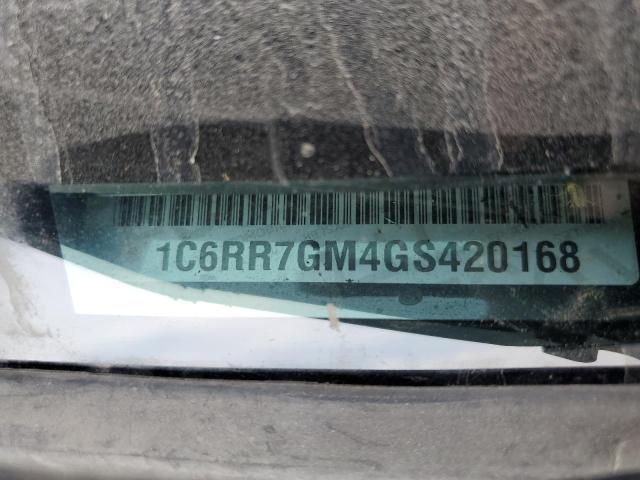 1C6RR7GM4GS420168 - 2016 RAM 1500 SLT BLACK photo 12