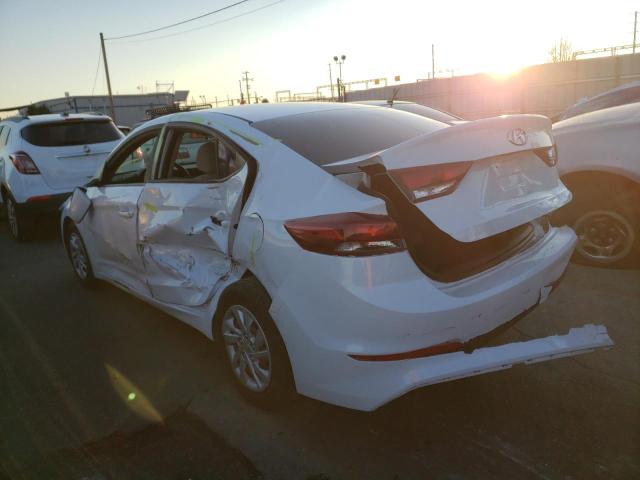 5NPD74LF7JH313989 - 2018 HYUNDAI ELANTRA SE WHITE photo 2