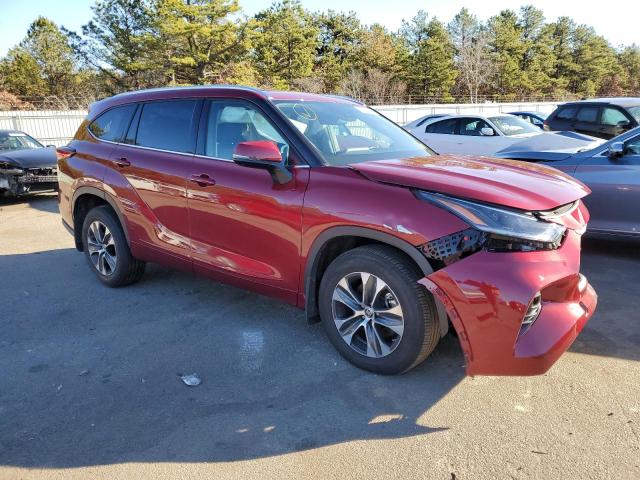 5TDHZRBHXMS107723 - 2021 TOYOTA HIGHLANDER XLE ბურგუნდია ფოტო 4