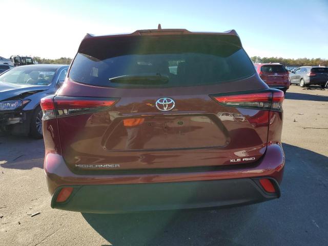 5TDHZRBHXMS107723 - 2021 TOYOTA HIGHLANDER XLE ბურგუნდია ფოტო 6