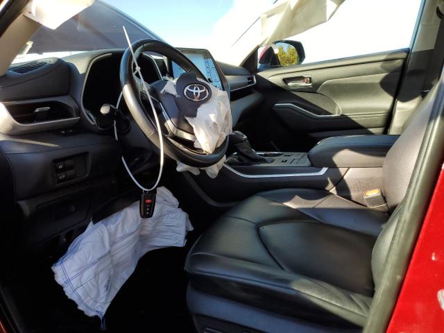 5TDHZRBHXMS107723 - 2021 TOYOTA HIGHLANDER XLE ბურგუნდია ფოტო 7