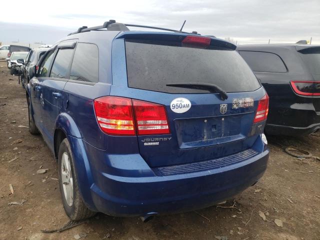 3D4GG57V89T198855 - 2009 DODGE JOURNEY SXT BLUE photo 3