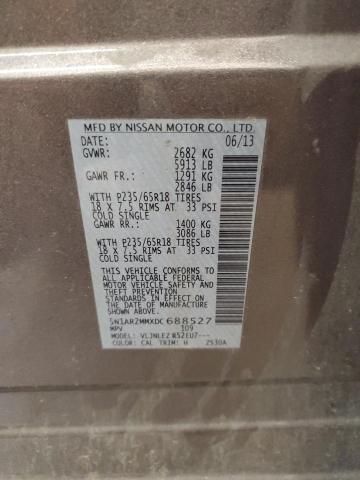 5N1AR2MMXDC688527 - 2013 NISSAN PATHFINDER S Qəhvəyi foto 13