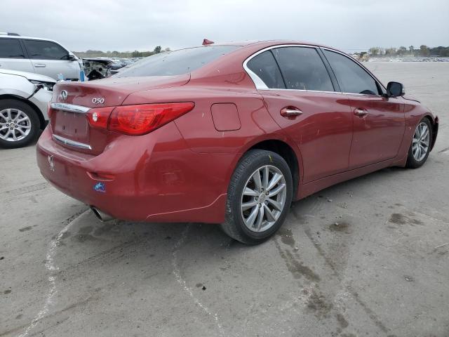 JN1BV7AP1EM682193 - 2014 INFINITI Q50 BASE BURGUNDY photo 3