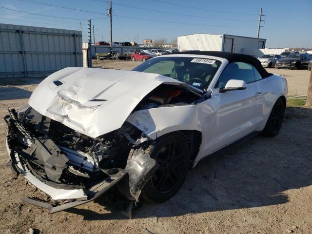 1FATP8UH0K5162312 - 2019 FORD MUSTANG WHITE photo 1