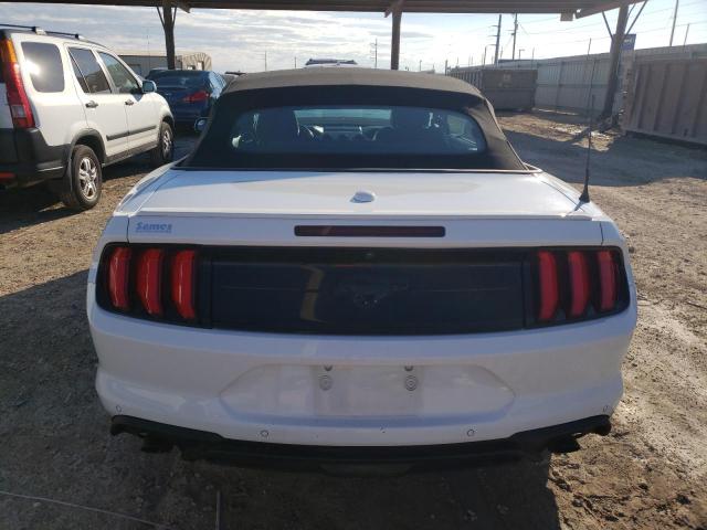 1FATP8UH0K5162312 - 2019 FORD MUSTANG WHITE photo 6