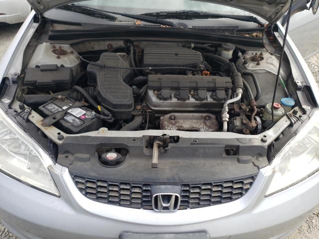 1HGEM22195L062712 - 2005 HONDA CIVIC DX VP Silber Foto 11