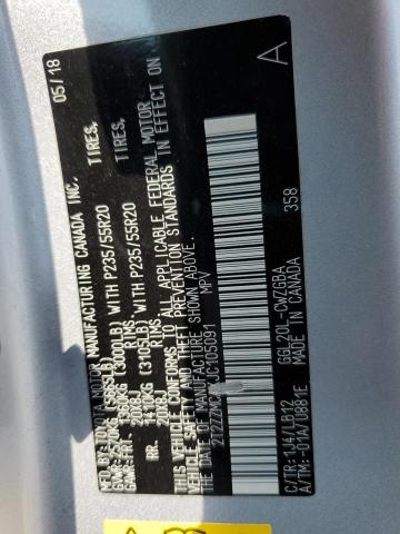 2T2ZZMCAXJC105091 - 2018 LEXUS RX 350 BASE SILVER photo 13