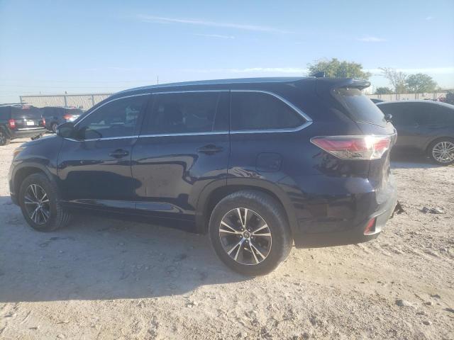 5TDKKRFH0GS163498 - 2016 TOYOTA HIGHLANDER XLE BLUE photo 2