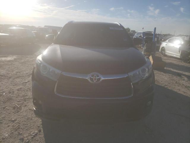 5TDKKRFH0GS163498 - 2016 TOYOTA HIGHLANDER XLE BLUE photo 5