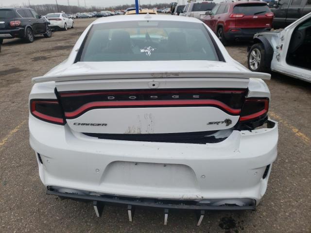 2C3CDXL9XMH618887 - 2021 DODGE CHARGER SRT HELLCAT WHITE photo 6