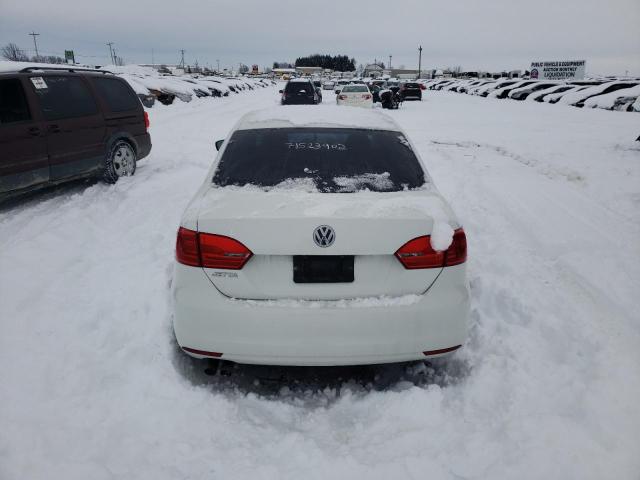 3VW2K7AJ0EM256840 - 2014 VOLKSWAGEN JETTA BASE WHITE photo 6