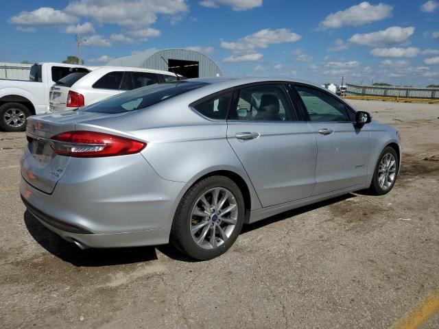 3FA6P0LU6HR325175 - 2017 FORD FUSION SE HYBRID SILVER photo 3