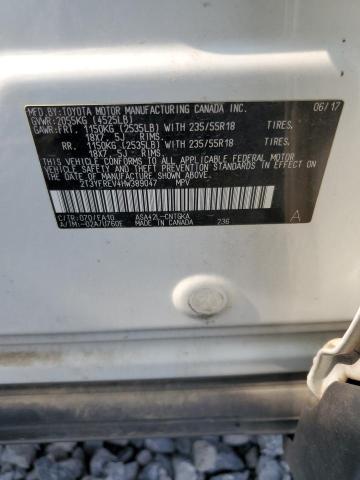 2T3YFREV4HW389047 - 2017 TOYOTA RAV4 LIMITED WHITE photo 13