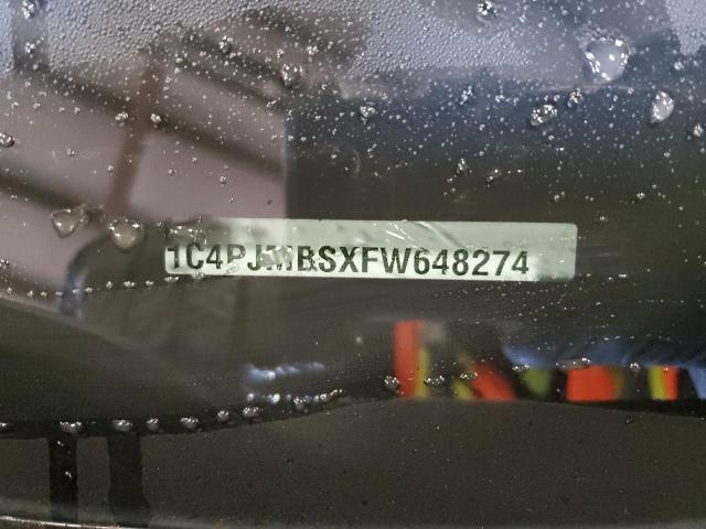 1C4PJMBSXFW648274 - 2015 JEEP CHEROKEE TRAILHAWK BLACK photo 14