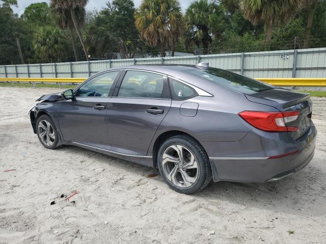 1HGCV1F49KA078600 - 2019 HONDA ACCORD EX ნაცრისფერი ფოტო 2