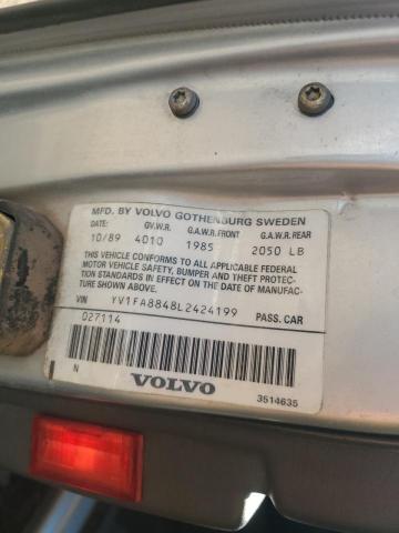 YV1FA8848L2424199 - 1990 VOLVO 740 BASE BEIGE photo 12