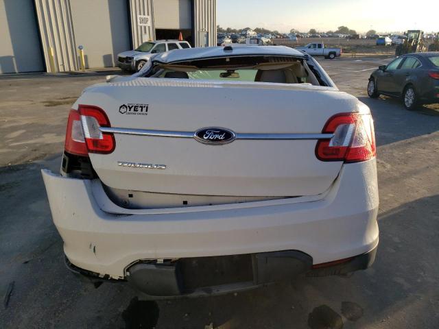 1FAHP2DW9BG147409 - 2011 FORD TAURUS SE WHITE photo 6