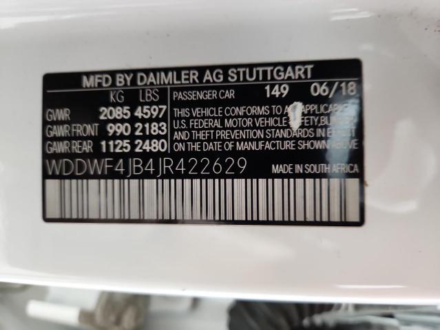 WDDWF4JB4JR422629 - 2018 MERCEDES-BENZ C 300 Ağ foto 13