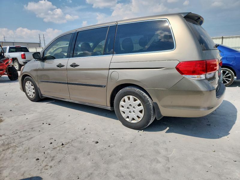 5FNRL3H22AB001532 - 2010 HONDA ODYSSEY LX Gold Foto 2