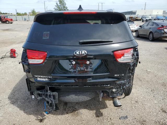 5XYPH4A58JG407603 - 2018 KIA SORENTO EX BLACK photo 6