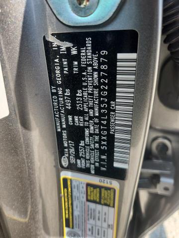 5XXGT4L35JG227879 - 2018 KIA OPTIMA LX رمادي صورة 13