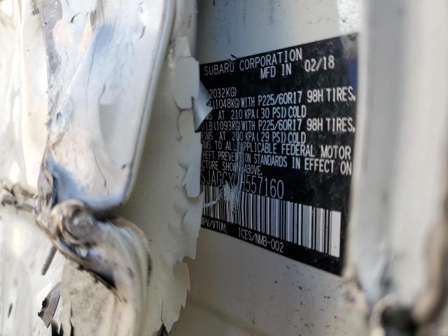 JF2SJAGCXJH557160 - 2018 SUBARU FORESTER 2.5I PREMIUM Білий фото 12