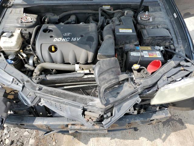 5NPET46CX8H359621 - 2008 HYUNDAI SONATA GLS BLACK photo 11