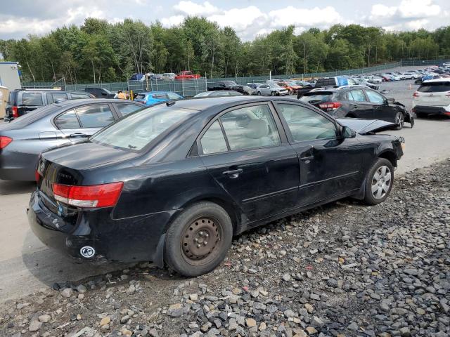 5NPET46CX8H359621 - 2008 HYUNDAI SONATA GLS BLACK photo 3