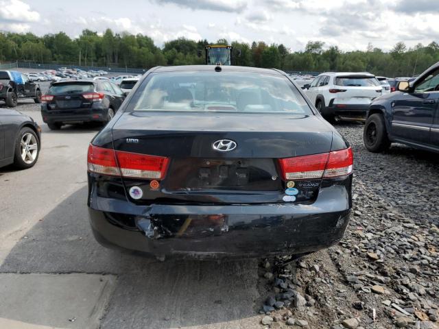 5NPET46CX8H359621 - 2008 HYUNDAI SONATA GLS BLACK photo 6