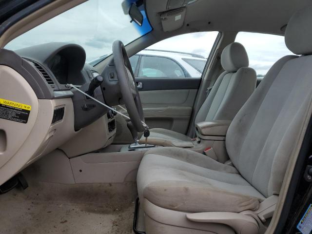 5NPET46CX8H359621 - 2008 HYUNDAI SONATA GLS BLACK photo 7