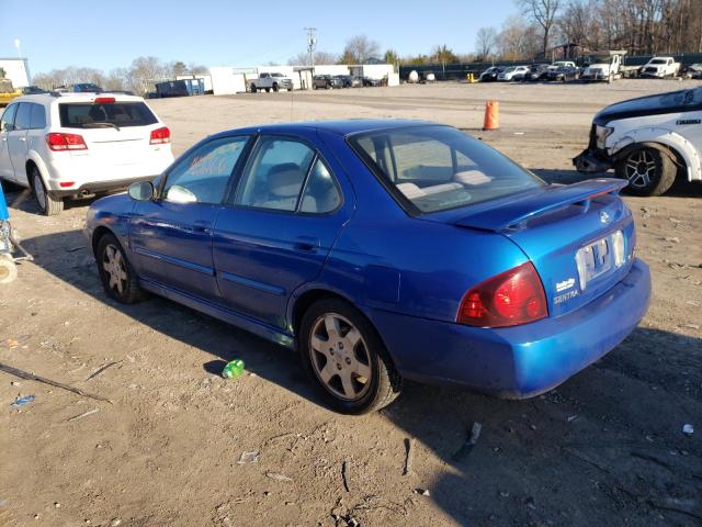 3N1AB51D36L592196 - 2006 NISSAN SENTRA SE-R SPEC V BLUE photo 2