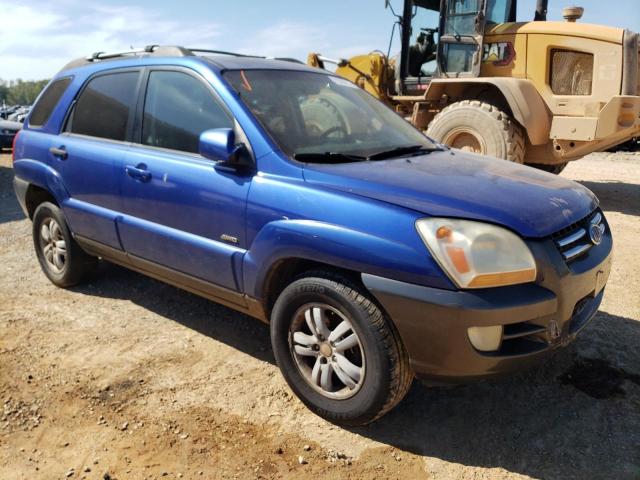 KNDJE723177343472 - 2007 KIA SPORTAGE EX BLUE photo 4